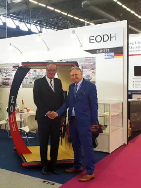 The President of EODH Mr. Andreas Mitsis with the CEO of KNDS Mr. Frank Haun-EUROSATORY 2018